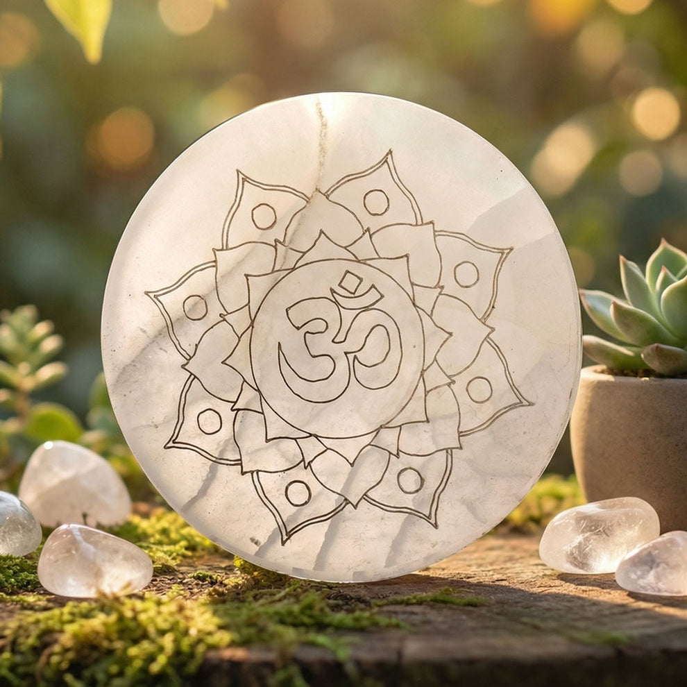 MantraMani SELENITE Decor & Plate