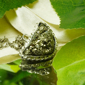 Pyrite Pendant for Wealth, Confidence & Business Success