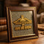 MantraMani® Baba Shyam Ji on Raw Pyrite Frame