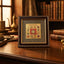 MantraMani® Sampurna Kuber Yantra on Raw Pyrite Frame