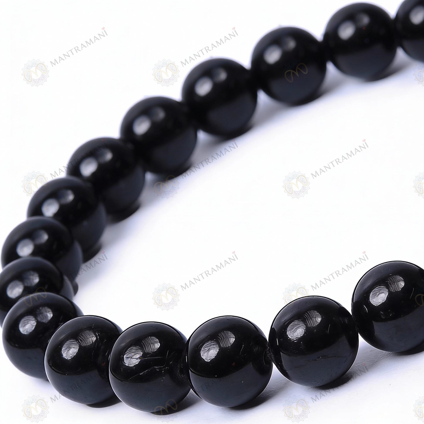 MantraMani Éclipse Noire — Black Tourmaline Protection Bracelet