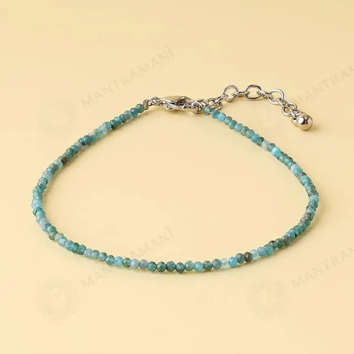 MantraMani Healing Stone Apatite Anklets: Encourage Manifestation and Protect Aura