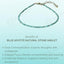 MantraMani Healing Stone Apatite Anklets: Encourage Manifestation and Protect Aura