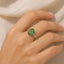 MantraMani Green Aventurine Ring: Promotes Wealth Attraction & Money Growth