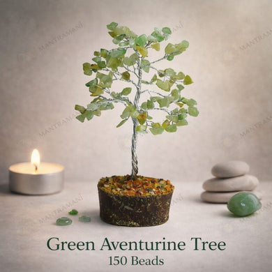 MantraMani Green Aventurine Tree: Promotes Wealth Attraction & Money Growth