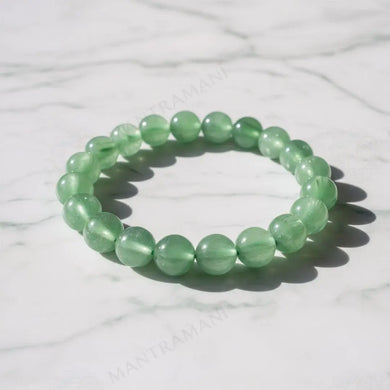MantraMani Green Aventurine Bracelet – Luck, Growth & Heart Healing