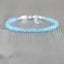MantraMani Aqua Blue Chalcedony Anklet