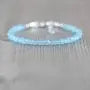 MantraMani Aqua Blue Chalcedony Anklet