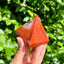 MantraMani Carnelian Pyramid – Confidence, Motivation & Energy Boost Crystal Pyramid