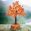MantraMani Red Carnelian Crystal Tree – Motivation, Confidence & Career Growth