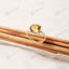 MantraMani Yellow Citrine Ring: Abundance & Prosperity