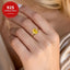 MantraMani Yellow Citrine Ring: Abundance & Prosperity