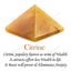 MantraMani Yellow Citrine Pyramid – Energy & Manifestation Crystal Pyramid