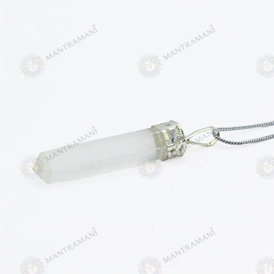 MantraMani Clear Quartz Pencil Pendant