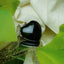 Black Obsidian Heart Pendant for Protection & Grounding