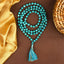 MantraMani Blue Magnesite Turquoise Mala - For Success in Everything