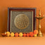 MantraMani Flower of Life Raw Pyrite Frame - Balance & Wealth Energy Frame