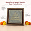 MantraMani Gayatri Mantra Raw Pyrite Frame for Wisdom and Light