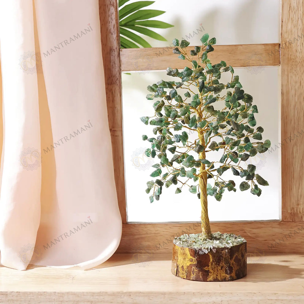 MantraMani Green Jade Tree : Promotes Wealth Attraction & Money Growth