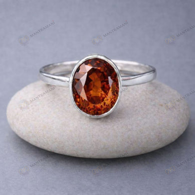 MantraMani Rahu Hessonite Ring: Protection from Hidden Enemies