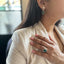 MantraMani Green Onyx Ring: Encourages Self - Confidence and Willpower