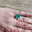 MantraMani Green Onyx Ring: Encourages Self - Confidence and Willpower