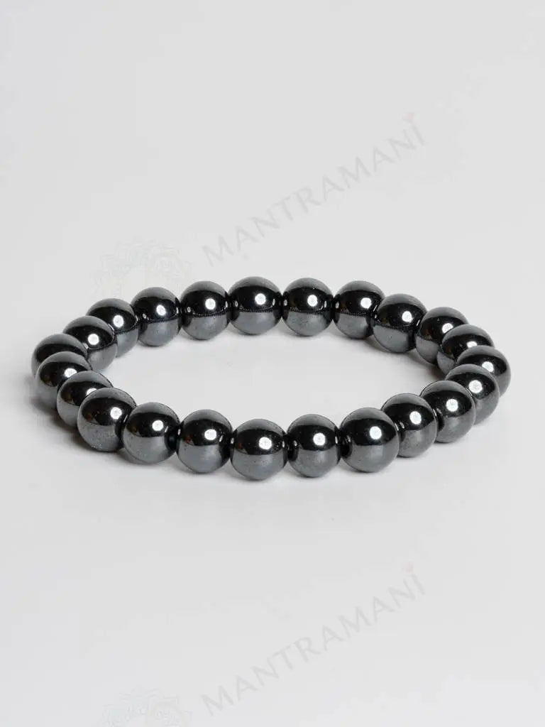 MantraMani Hematite Bracelet – Grounding, Protection & Mental Clarity