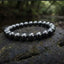 MantraMani Hematite Bracelet – Grounding, Protection & Mental Clarity