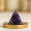 MantraMani Amethyst Crystal Pyramid – Natural Healing Crystal Pyramid for Calm, Meditation