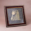 MantraMani Raw Pyrite Finish Shree Kuber Mantra Frame for Wealth & Good Luck