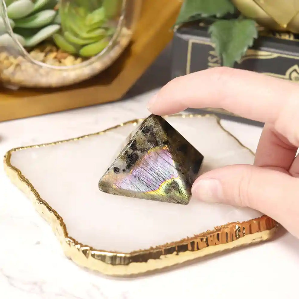 Labradorite Pyramid | MantraMani