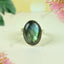 MantraMani Labradorite Ring: Awaken Your Inner Power & Open Your Third Eye Chakra