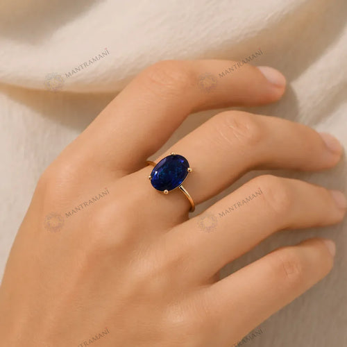 Lapis Lazuli Ring for Intuition, Wisdom & Communication | MantraMani