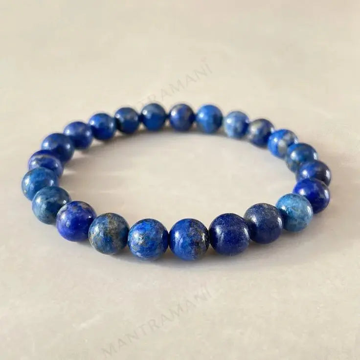 MantraMani Lapis Lazuli Bracelet – Communication, Intuition & Confidence