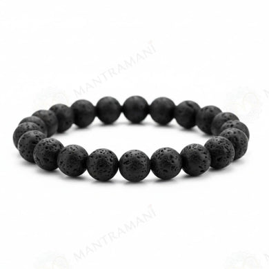 MantraMani Lava Stone Bracelet – Courage, Strength & Volcanic Grounding