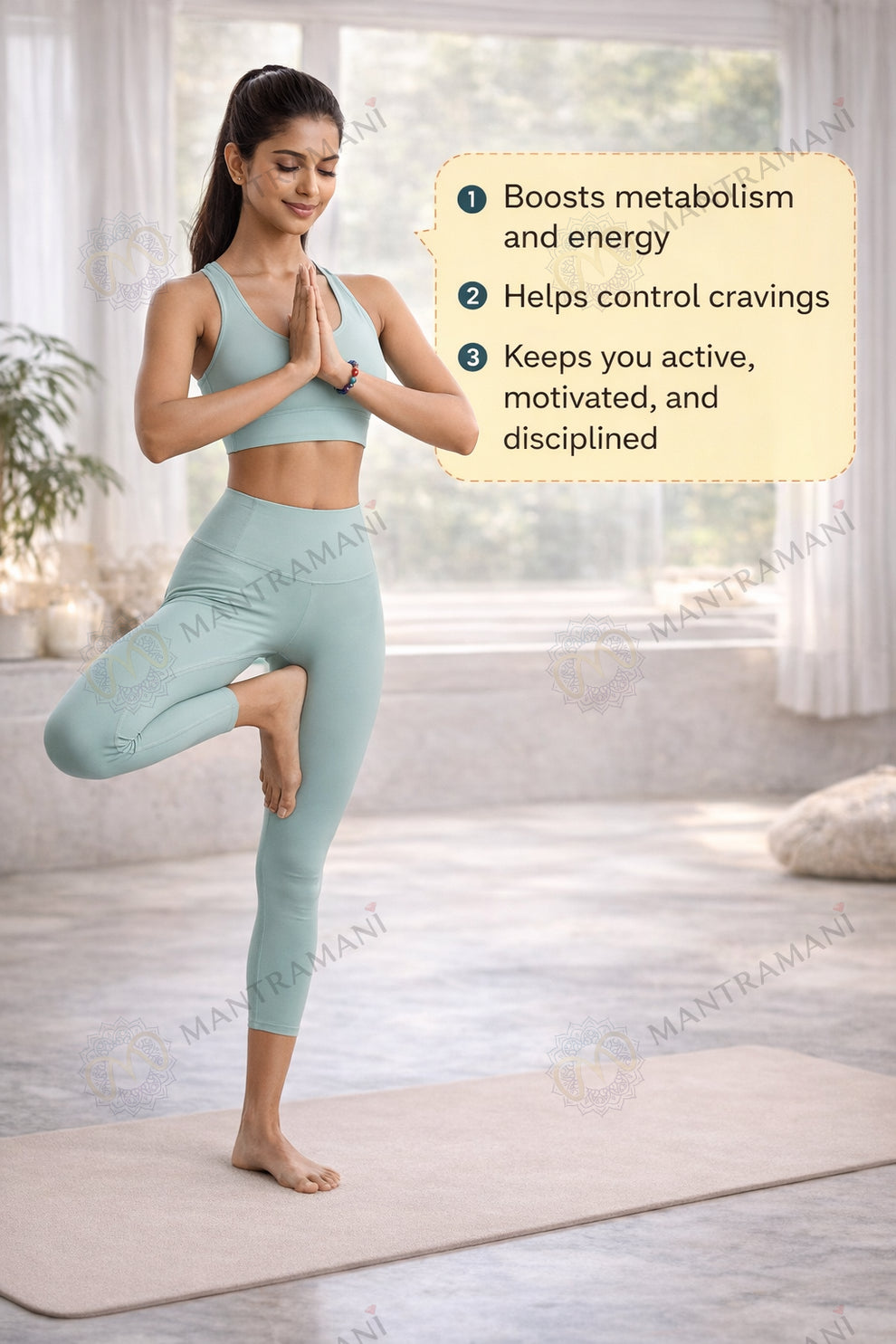 MantraMani LeanLife – Metabolism Support & Slimming Energy Bracelet for Body Balance, Weight Discipline & Active Lifestyle