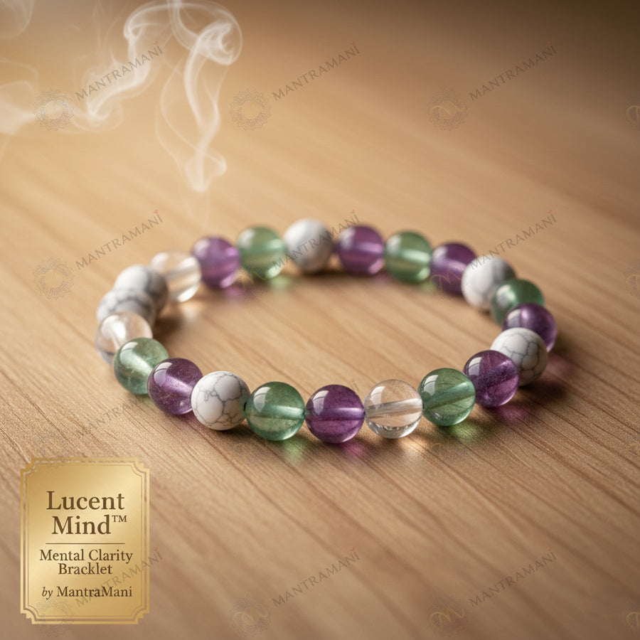 MantraMani Lucent Mind — Mental Clarity Bracelet for Decision - Making & Overthinking Control