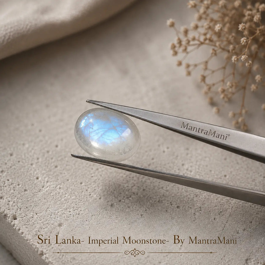 Sri Lankan Imperial Moonstone — Certified Natural Loose Gemstone | MantraMani