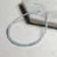 MantraMani Aquamarine Crystal Anklet - Calm Mind, Good Communication, Emotional Healing