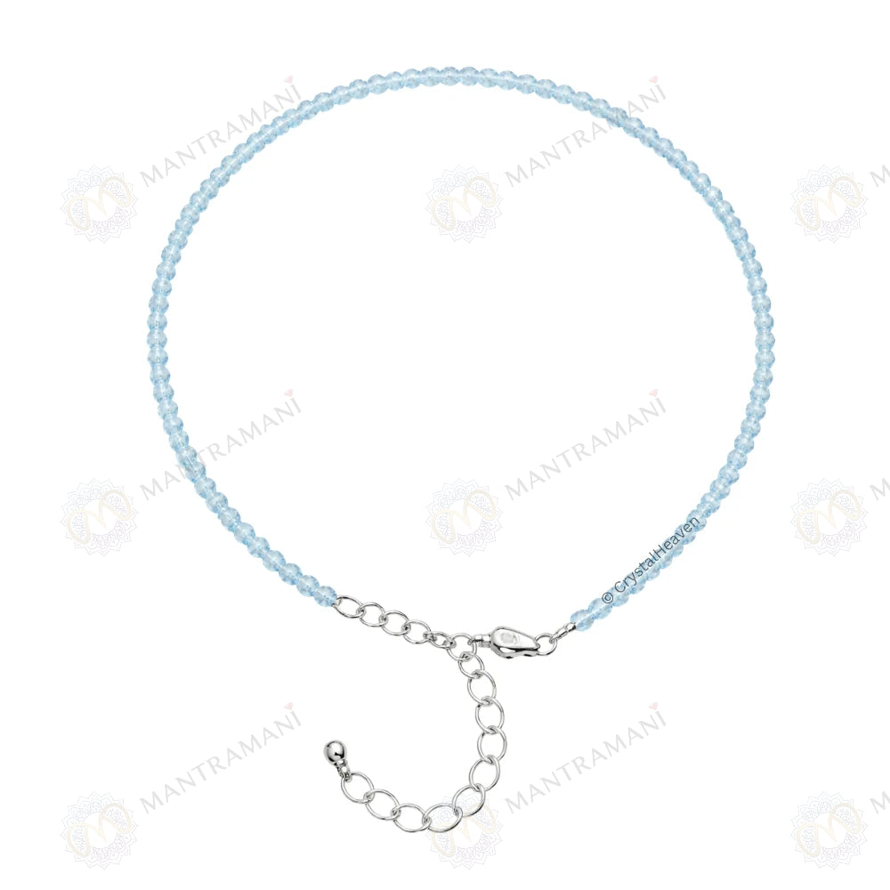MantraMani Aquamarine Anklet