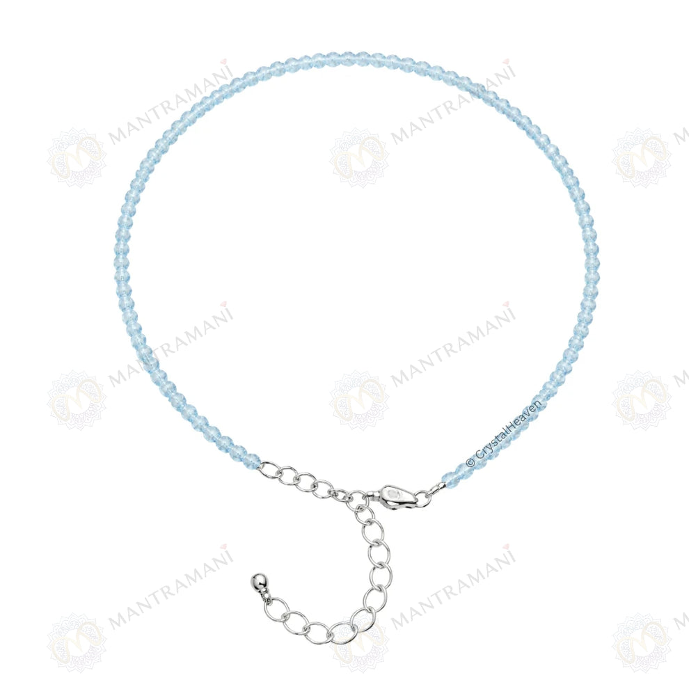 MantraMani Aquamarine Anklet
