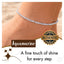MantraMani Aquamarine Crystal Anklet - Calm Mind, Good Communication, Emotional Healing