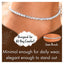 MantraMani Aquamarine Anklet