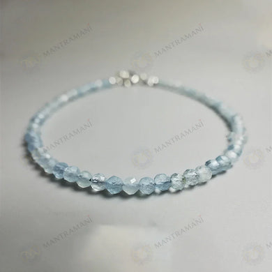 MantraMani Aquamarine Anklet