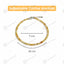 MantraMani Sunfire Citrine Anklet 3mm – For motivation, courage & abundance