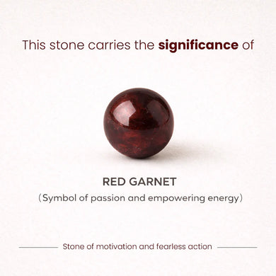 MantraMani Red Garnet Anklet