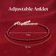 MantraMani Red Garnet Crystal Anklet - Success,Power, Passion, Success, Courage and Strength
