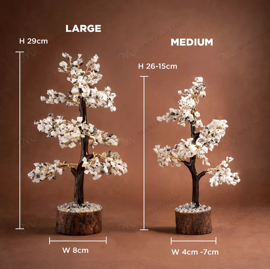 MantraMani Moonstone Crystal Tree – Mental Stress Relief & Confidence