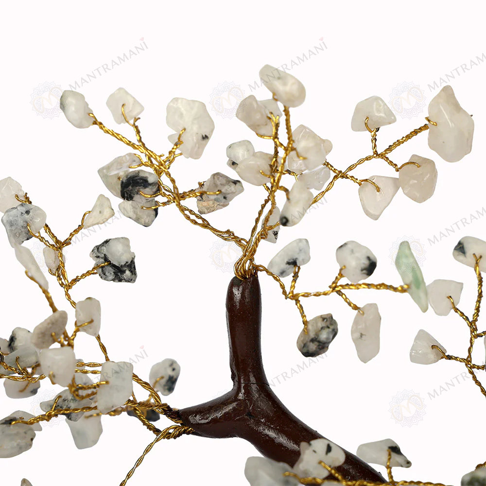 MantraMani Moonstone Crystal Tree – Mental Stress Relief & Confidence