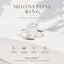 Moonstone Glow Ring (Adjustable) for Calm, Clarity & Feminine Energy | MantraMani